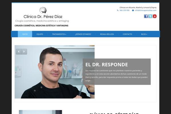 Felicity theme site design template sample