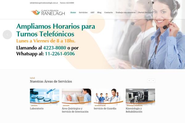 Medical-clinic theme site design template sample