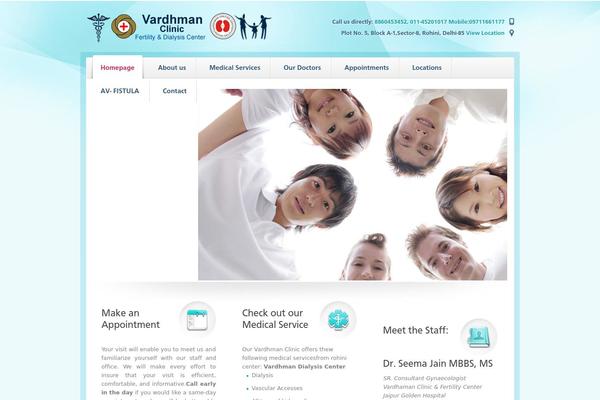 Medica theme site design template sample