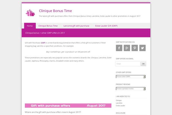 Discovery theme site design template sample