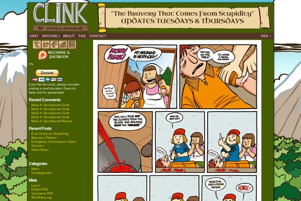 ComicPress theme site design template sample
