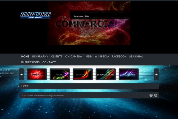 Soundcheck theme site design template sample