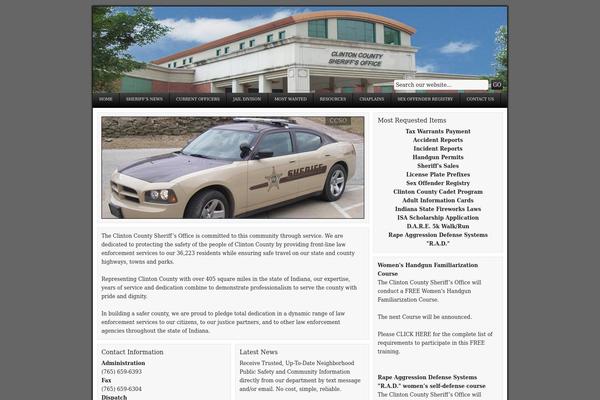 clintoncountysheriff.com site used Ccso