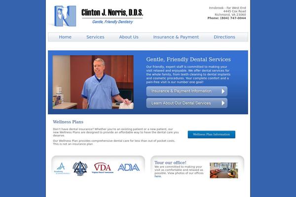 Norris theme site design template sample