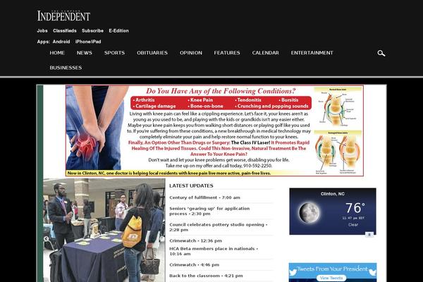 Newspaper Child theme site design template sample