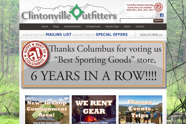 clintonvilleoutfitters.com site used Matte
