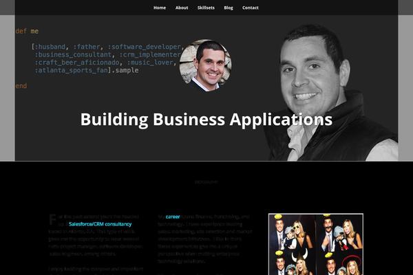 The One Pager theme site design template sample