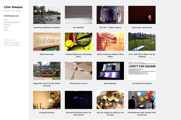 clintsleeper.com site used Artiste