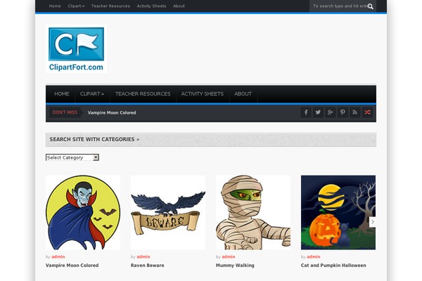 Presto theme site design template sample