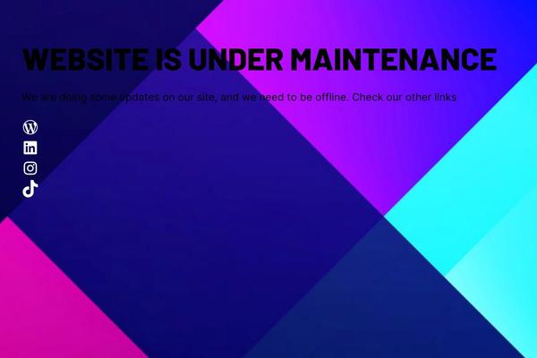 Site using WP Maintenance Mode plugin