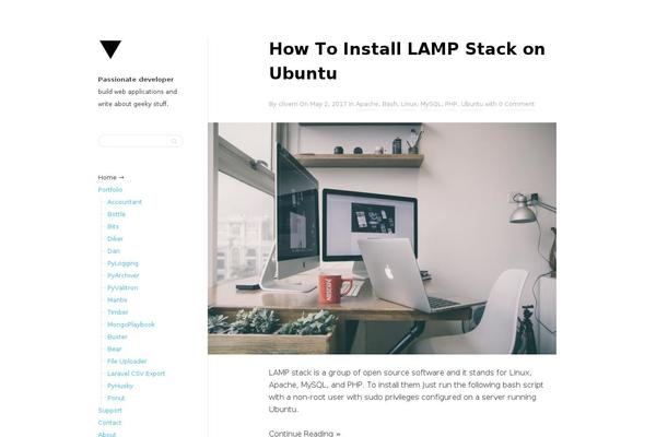 Min theme site design template sample