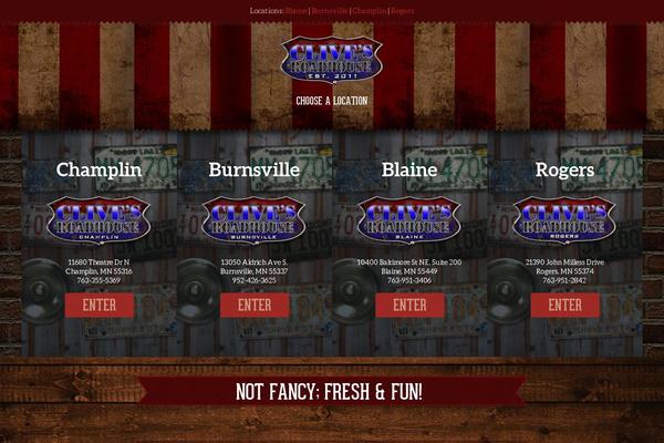 clivesroadhouse.net site used Burgertheme