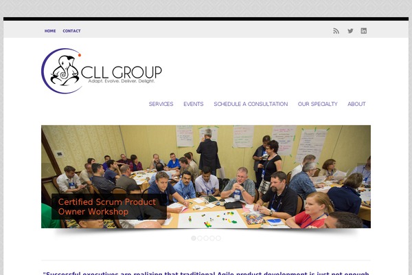 Wp Enlightened theme site design template sample
