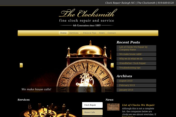 clockrepairraleigh.com site used Organic_health_tan