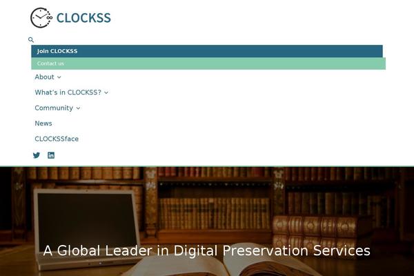 clockss.org site used Clockss-astra