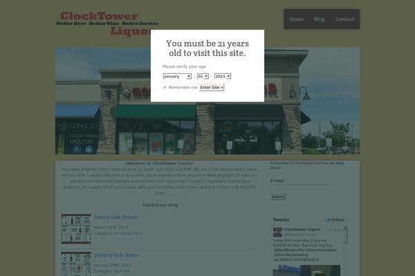 Site using Age Verify plugin