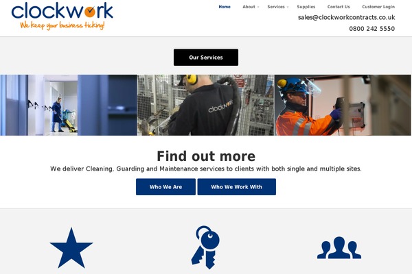 clockworkcontracts.com site used Sensica
