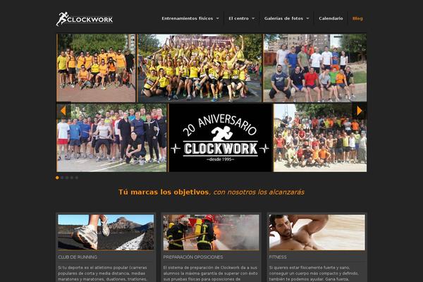 Clockwork theme site design template sample