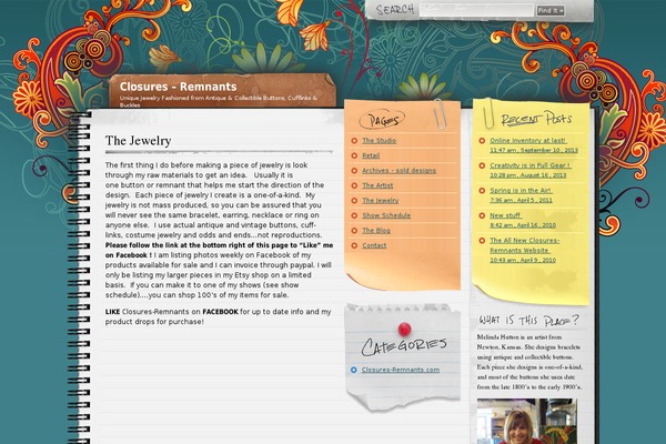 Wp-theme-notepad-chaos theme site design template sample