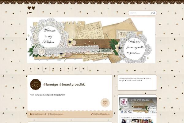 Chocolat theme site design template sample