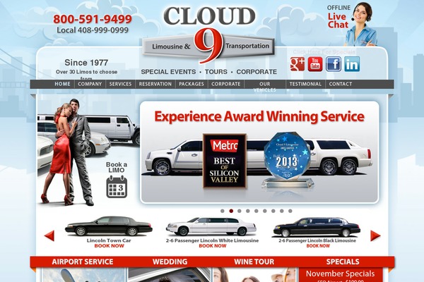 cloud9limo.com site used Cloud9