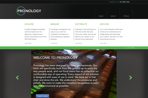 cloudarchitects.com site used Pronology