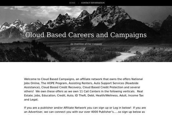 Landscape theme site design template sample