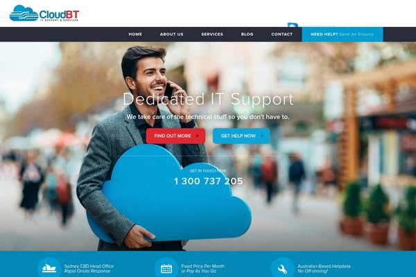 Extensio theme site design template sample