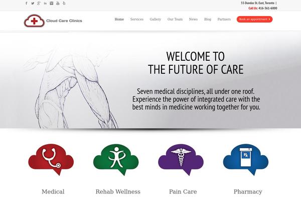Medilink theme site design template sample
