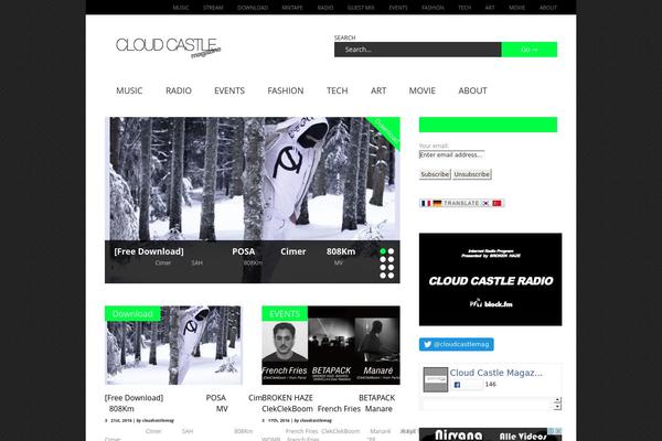 Gonzo theme site design template sample