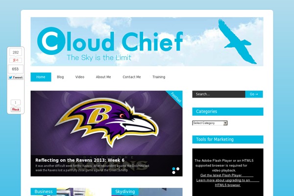 Gonzo theme site design template sample