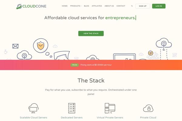 Stack Child theme site design template sample