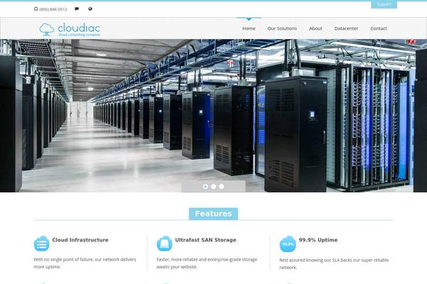 Megahost theme site design template sample