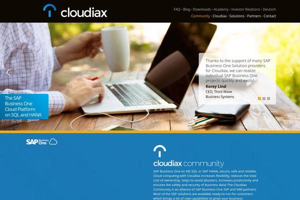 Cloud theme site design template sample