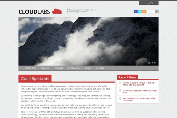 cloudlabs.co.nz site used Fuji