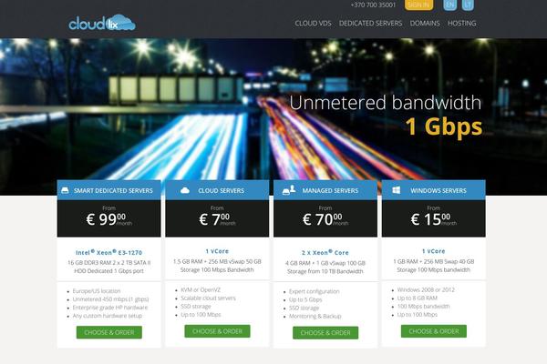 Cloud theme site design template sample