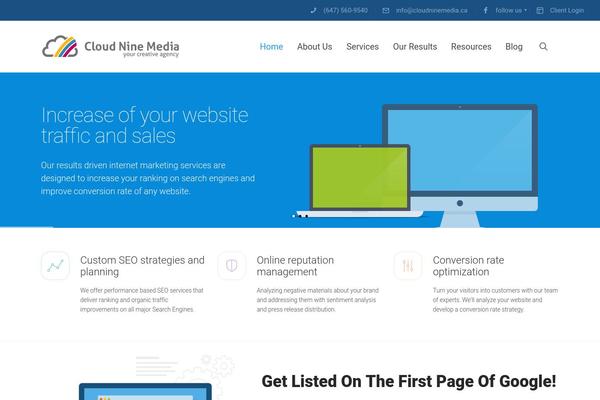 SEOWP theme site design template sample