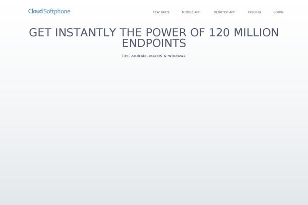cloudsoftphone.com site used Cloudsoftphone