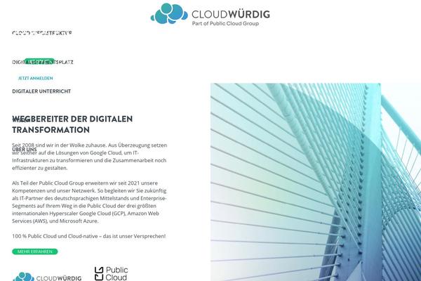 cloudwuerdig.com site used Cloudwuerdig