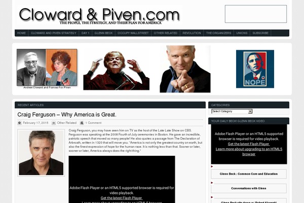 Site using Blue Wrench Video Widget plugin