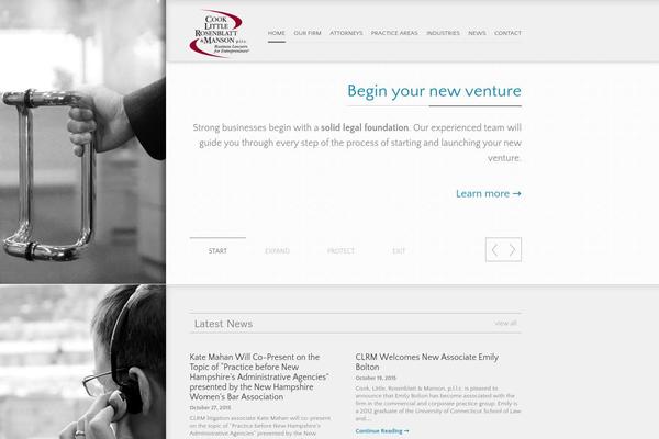 clrm theme websites examples