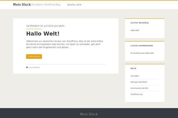 Ignite theme site design template sample