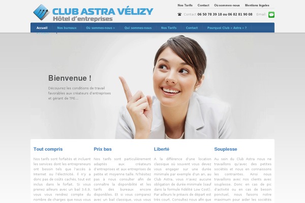 club-astra-velizy.fr site used Timeportal