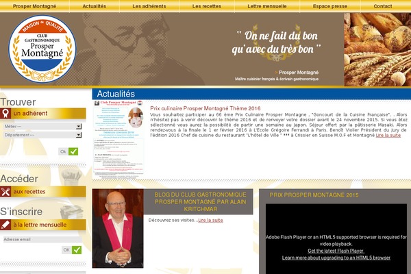 club-prosper-montagne.fr site used Tambourdeville