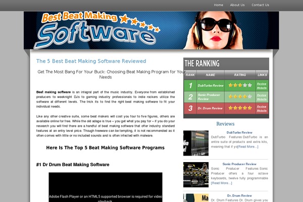 Product-review-theme theme site design template sample