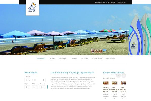 Site using Gdlr-hotel plugin