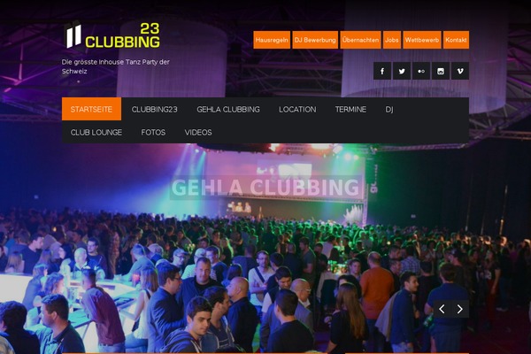 Stereo Club theme site design template sample