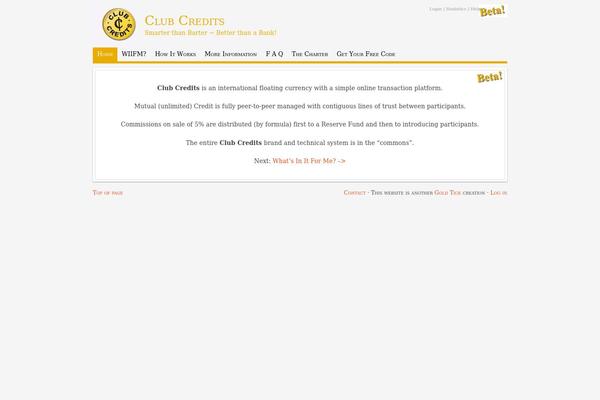 clubcredits.org site used Georgia Child Theme