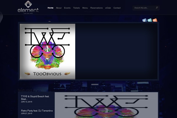 Event theme site design template sample