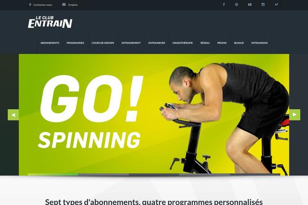 Gym theme site design template sample